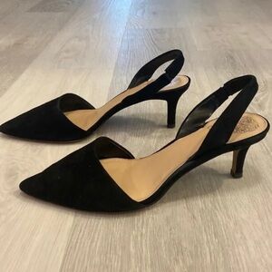 Vince Camuto Black Suede Heels